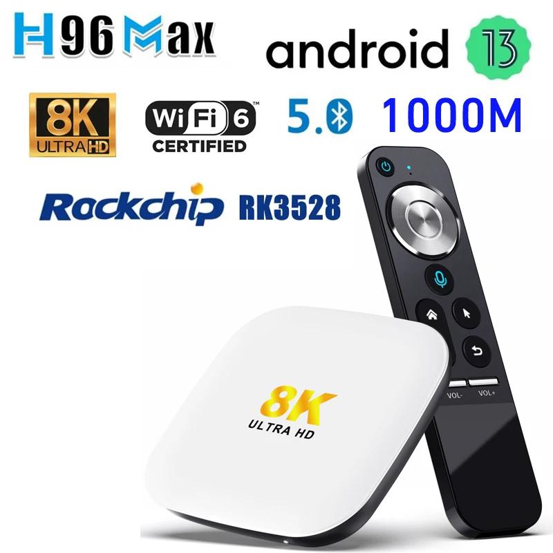 Ʈ TV ڽ  ̽ ̵ ÷̾, ȵ̵ 13 RK3528  ھ , 8K , 4K HDR10 + Wifi6 BT 1000M, 4G 64G, H96 MAX M2